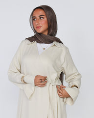 Ivory Wrap Dress