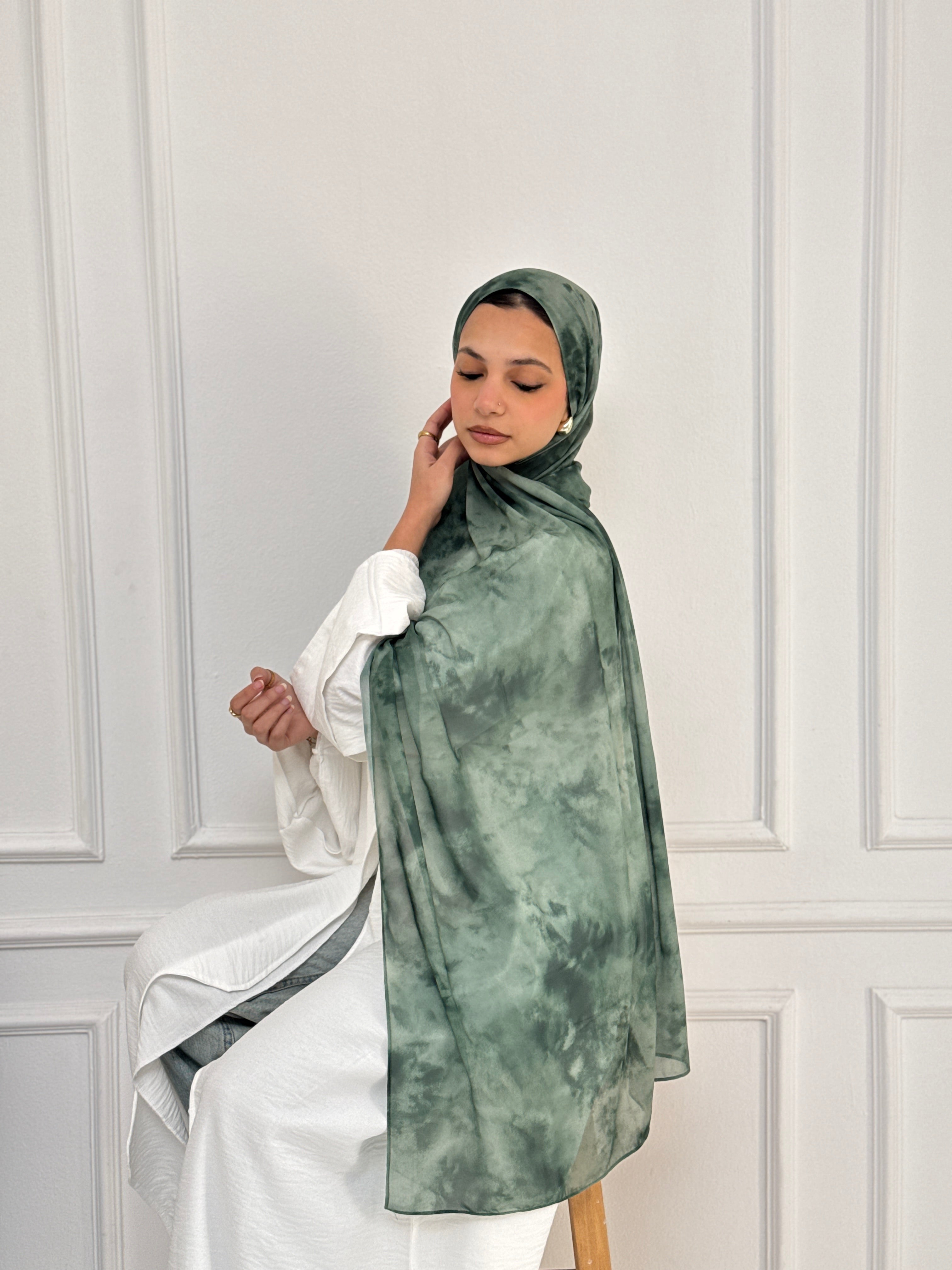 Emerald Marble Scarf