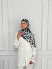 Grey Leo Scarf