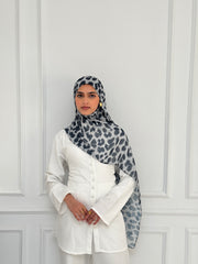 Grey Leo Scarf