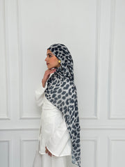 Grey Leo Scarf