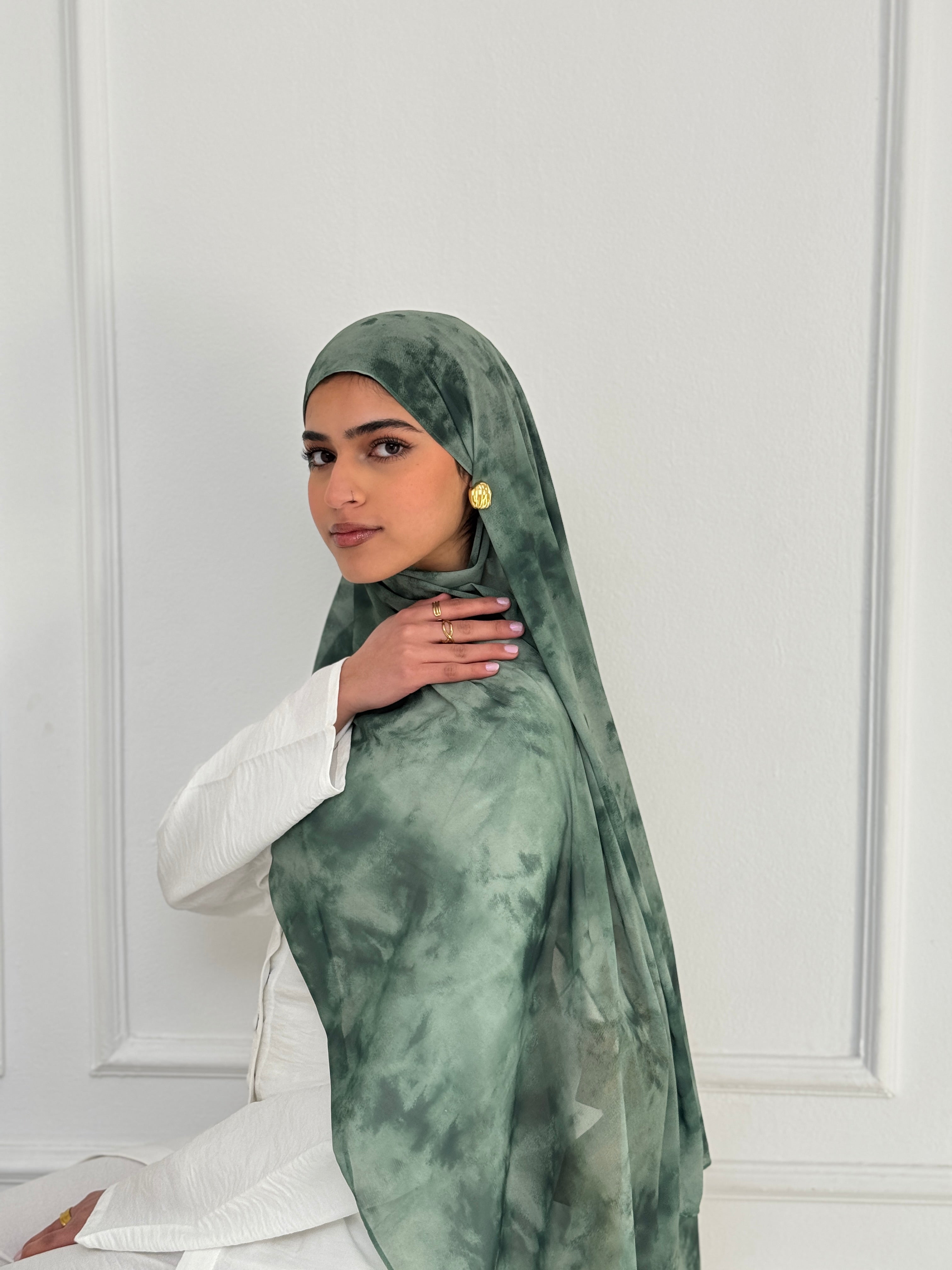 Emerald Marble Scarf
