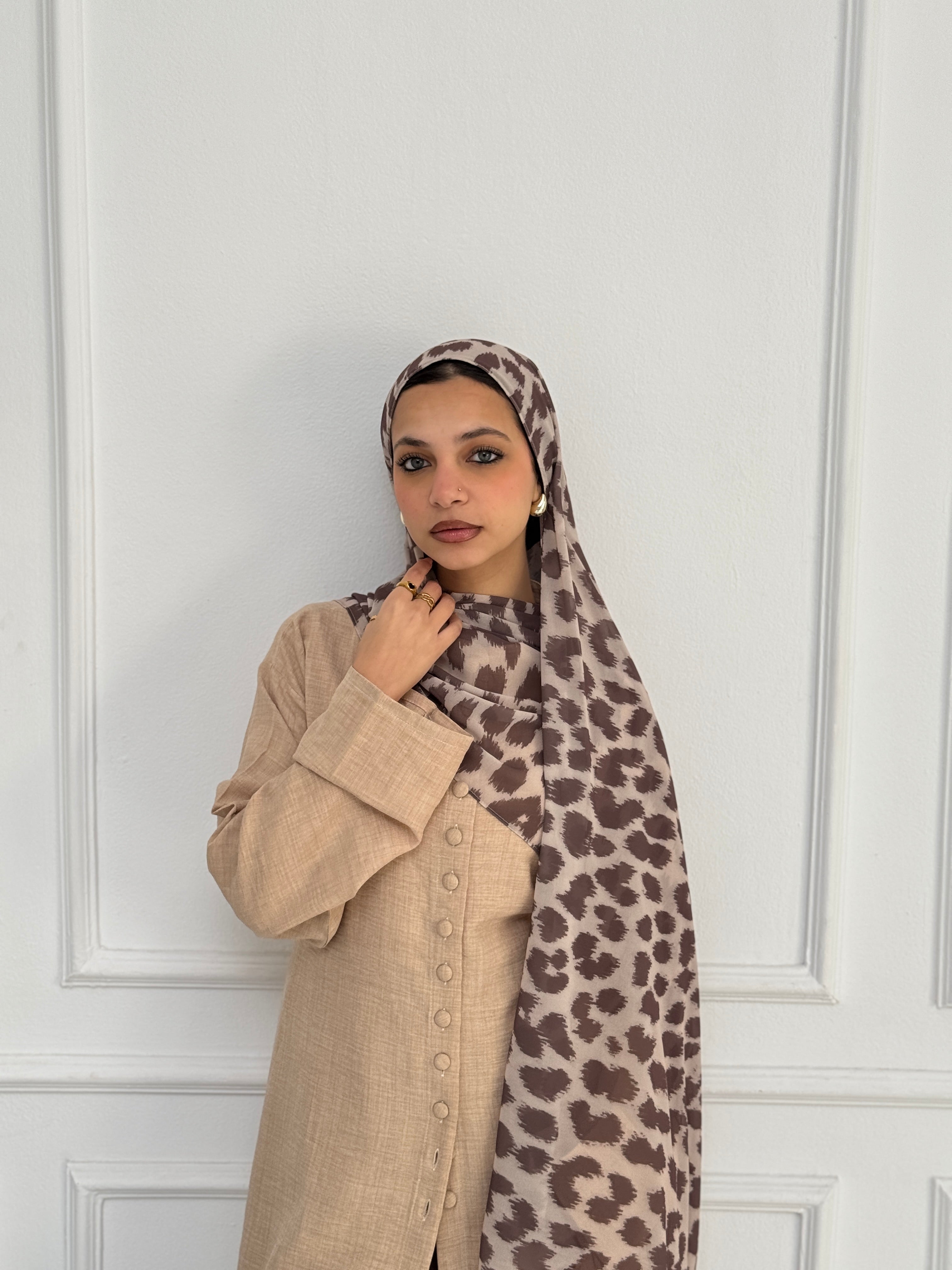 Brown Leo Scarf