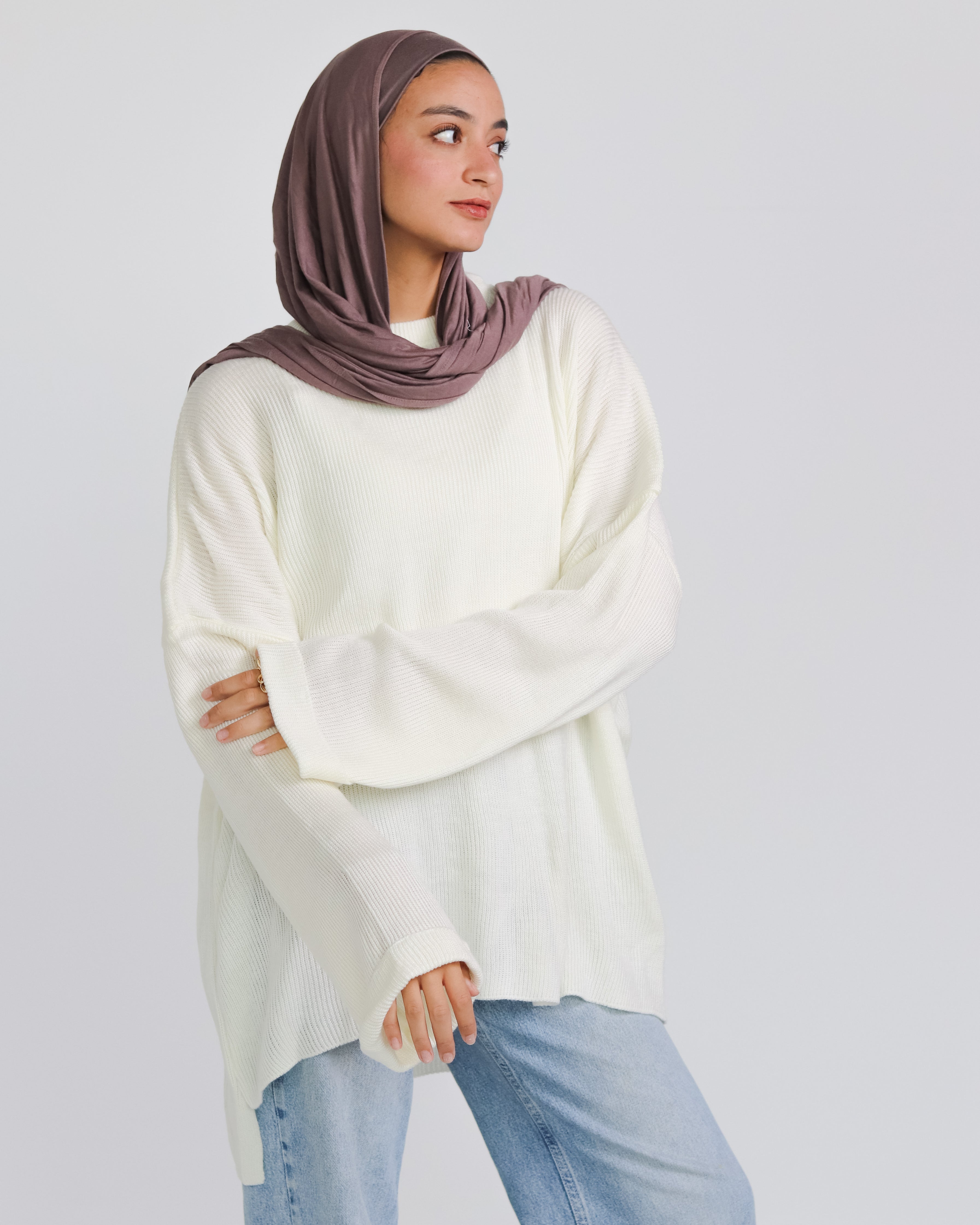 White Crewneck Pullover