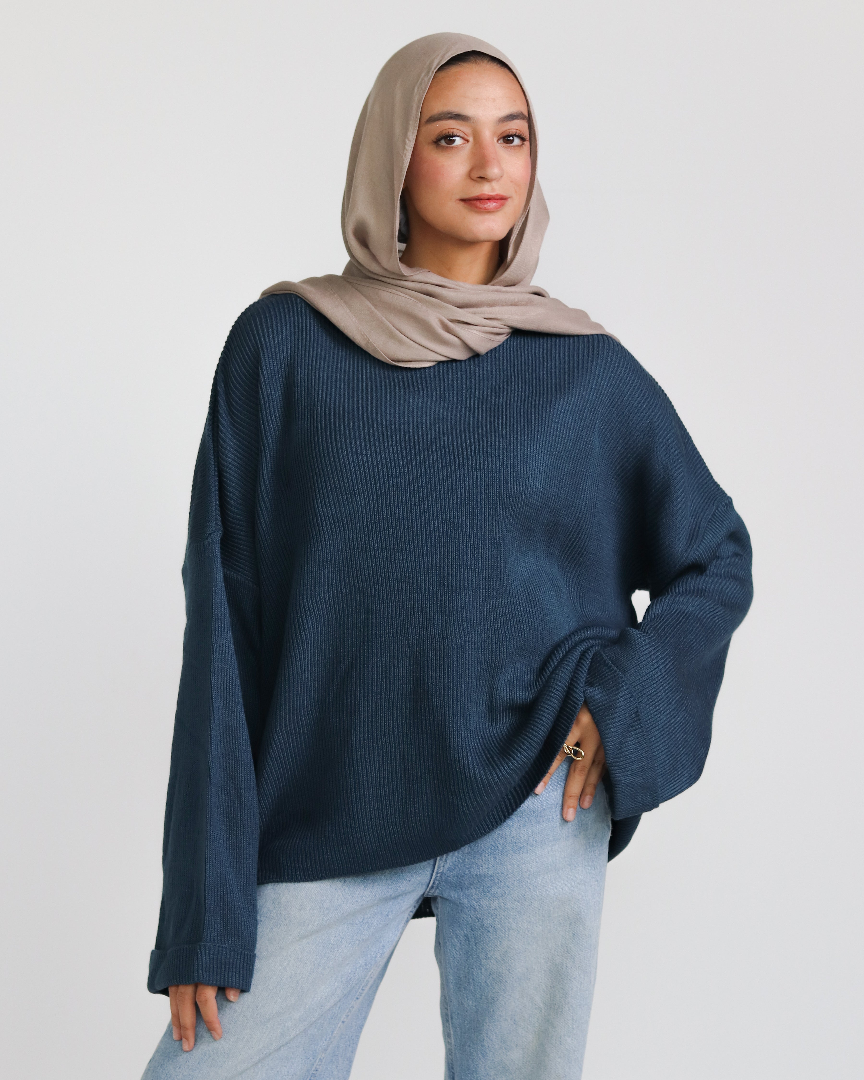 Petrol Crewneck Pullover