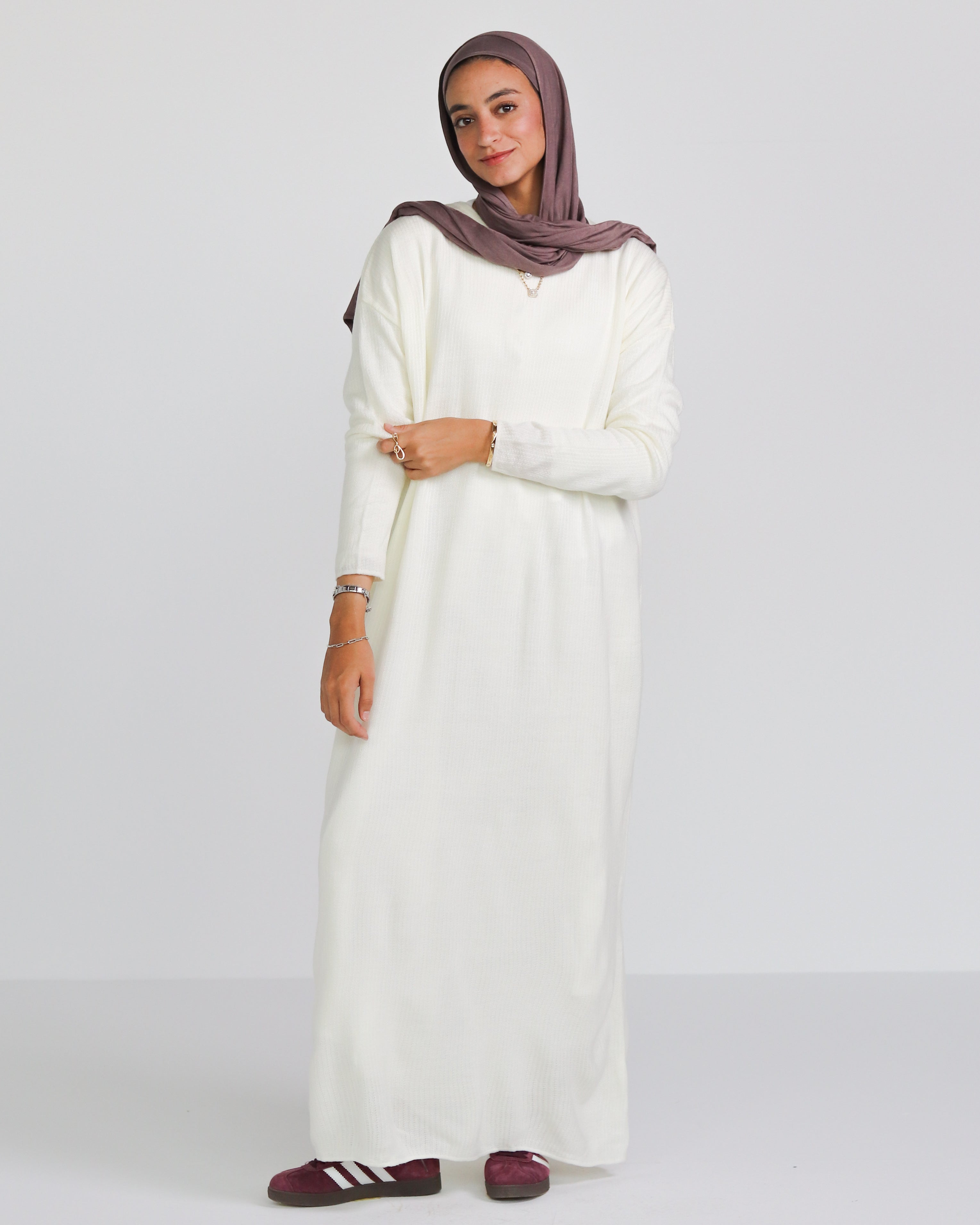 Wool Dress in White