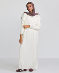 Wool Dress in White