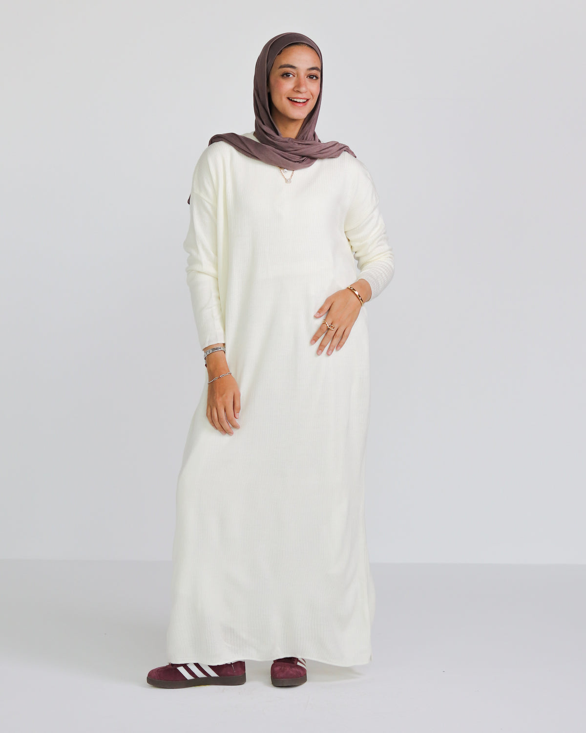 Wool Dress in White