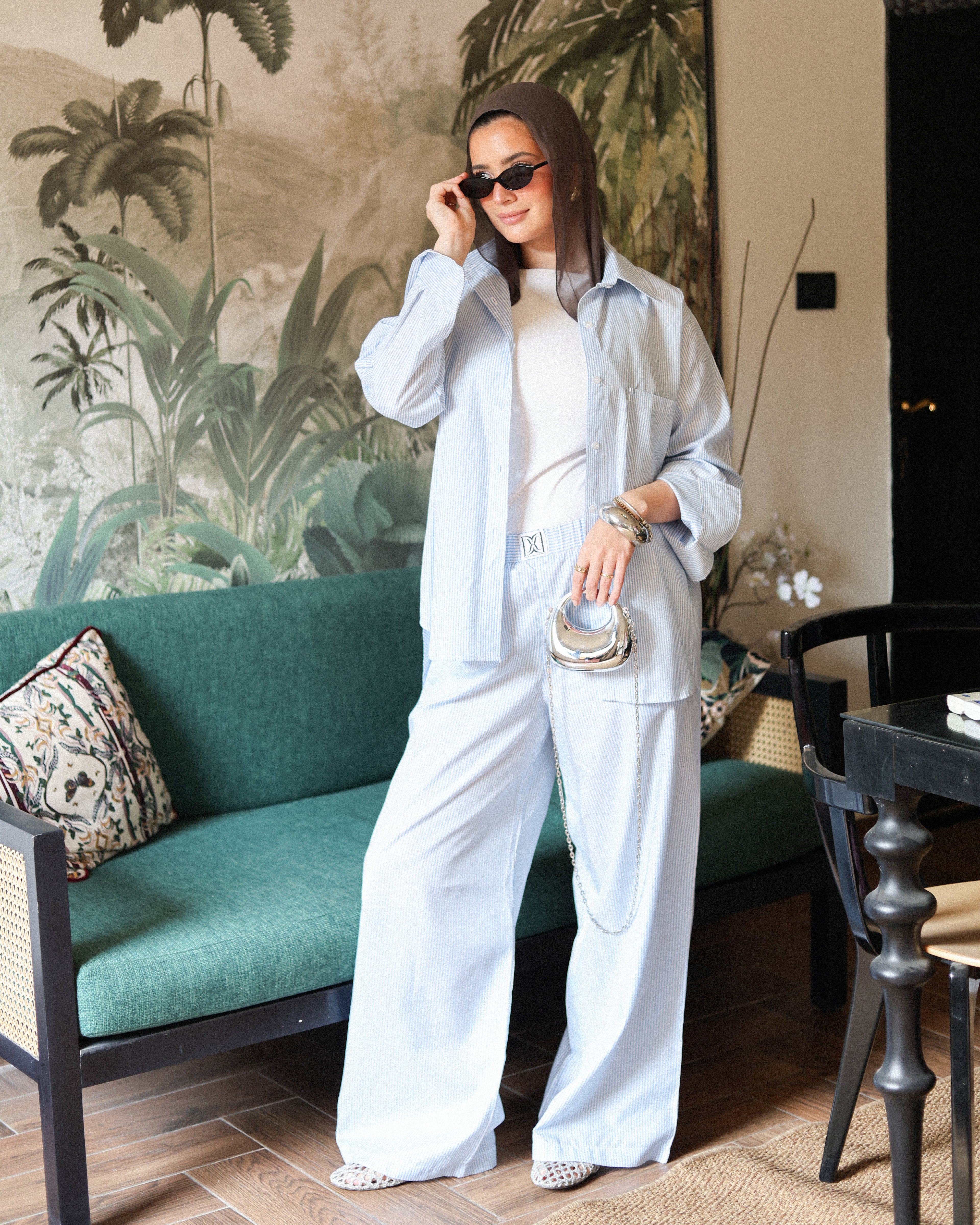 Aura stripe pants