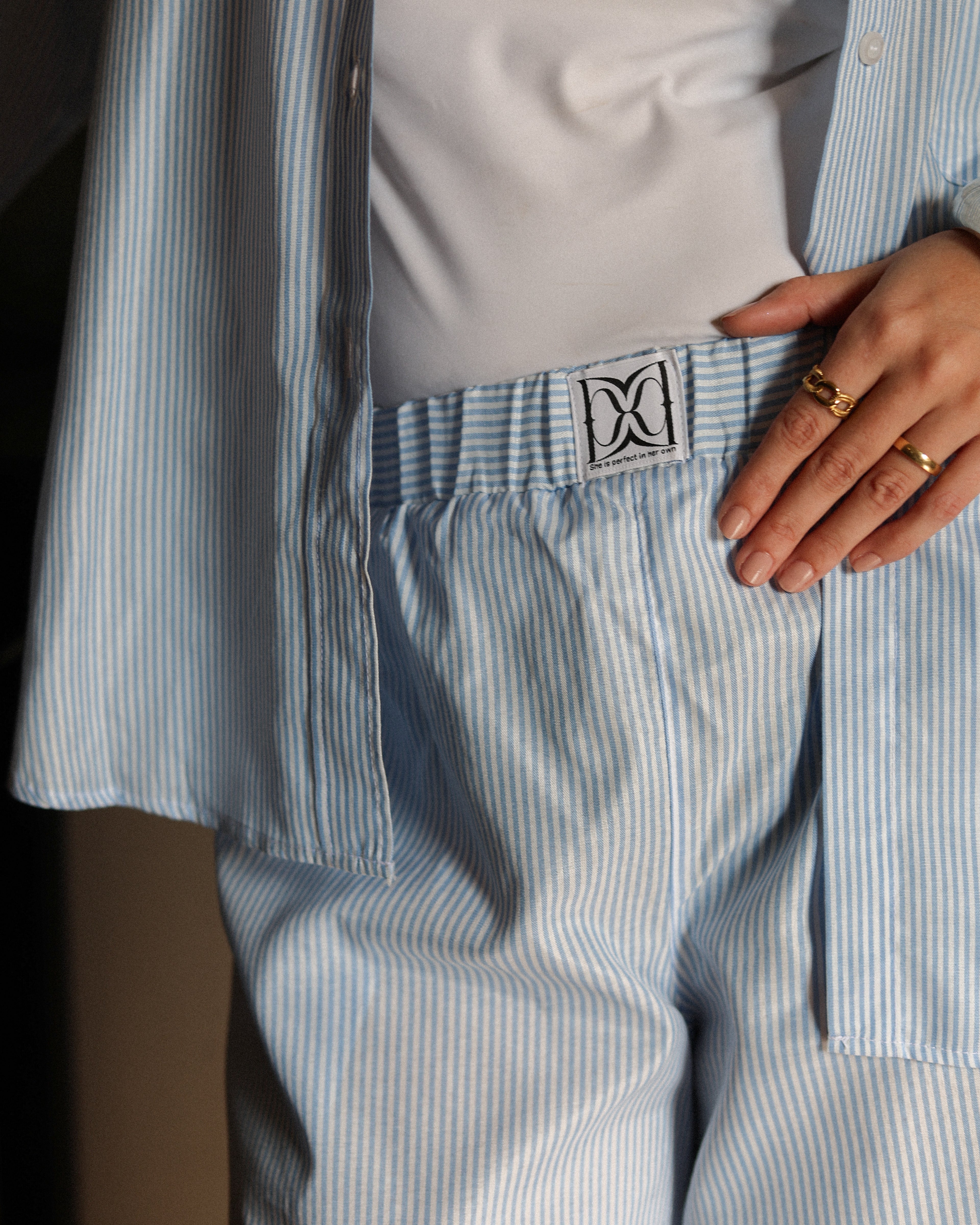 Aura stripe pants