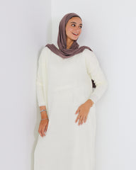 Wool Dress in White
