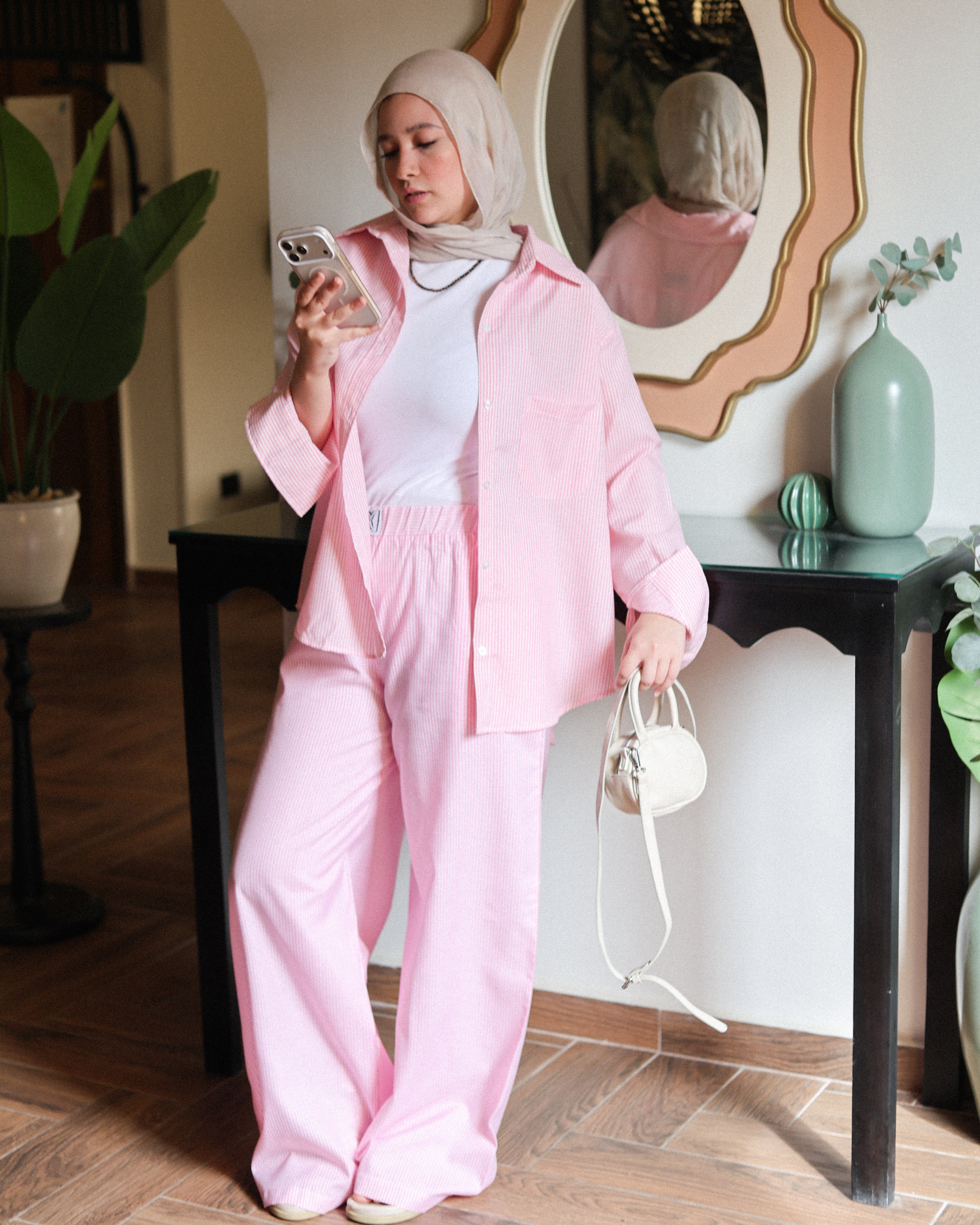 Aura stripe pants