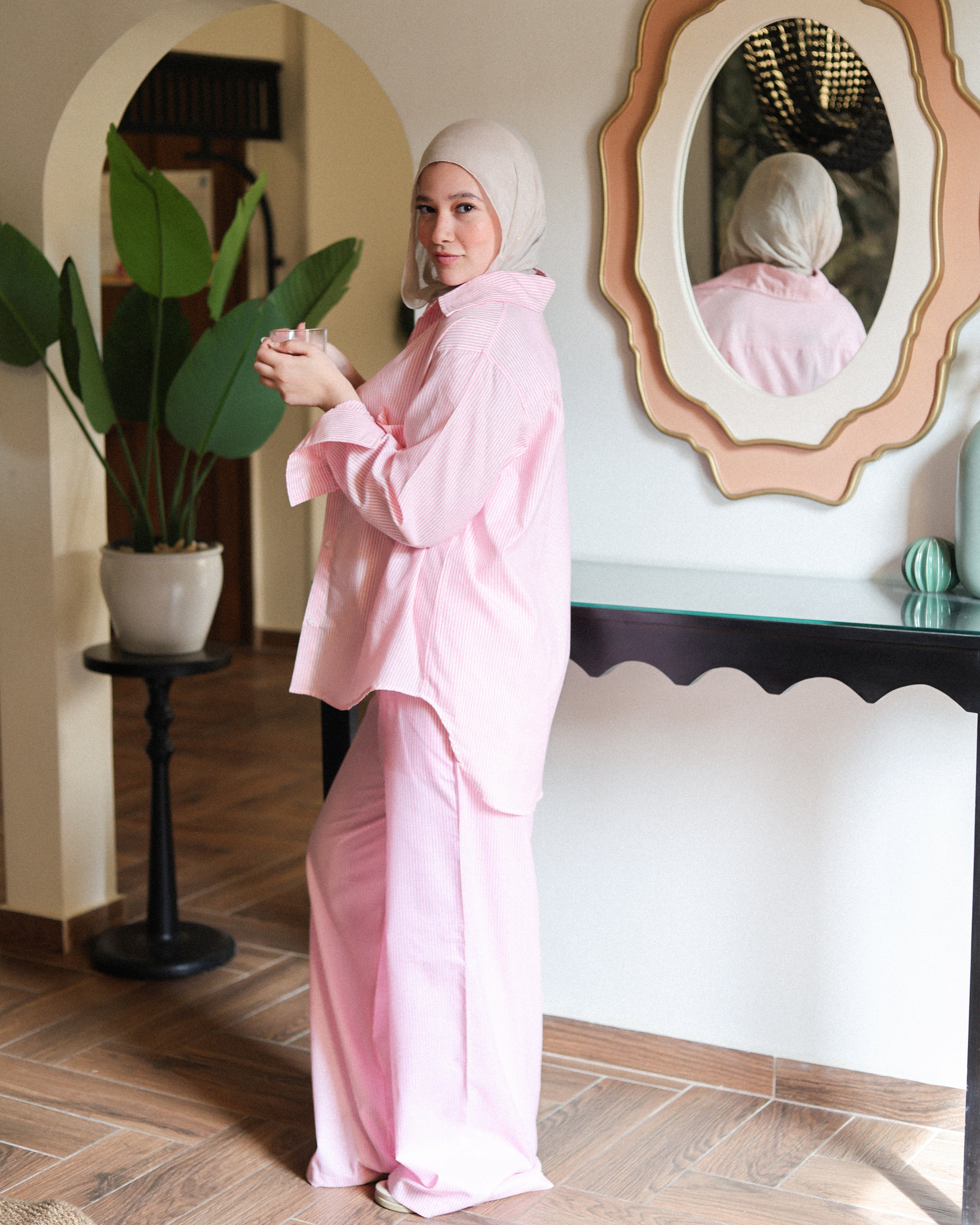 Aura stripe pants