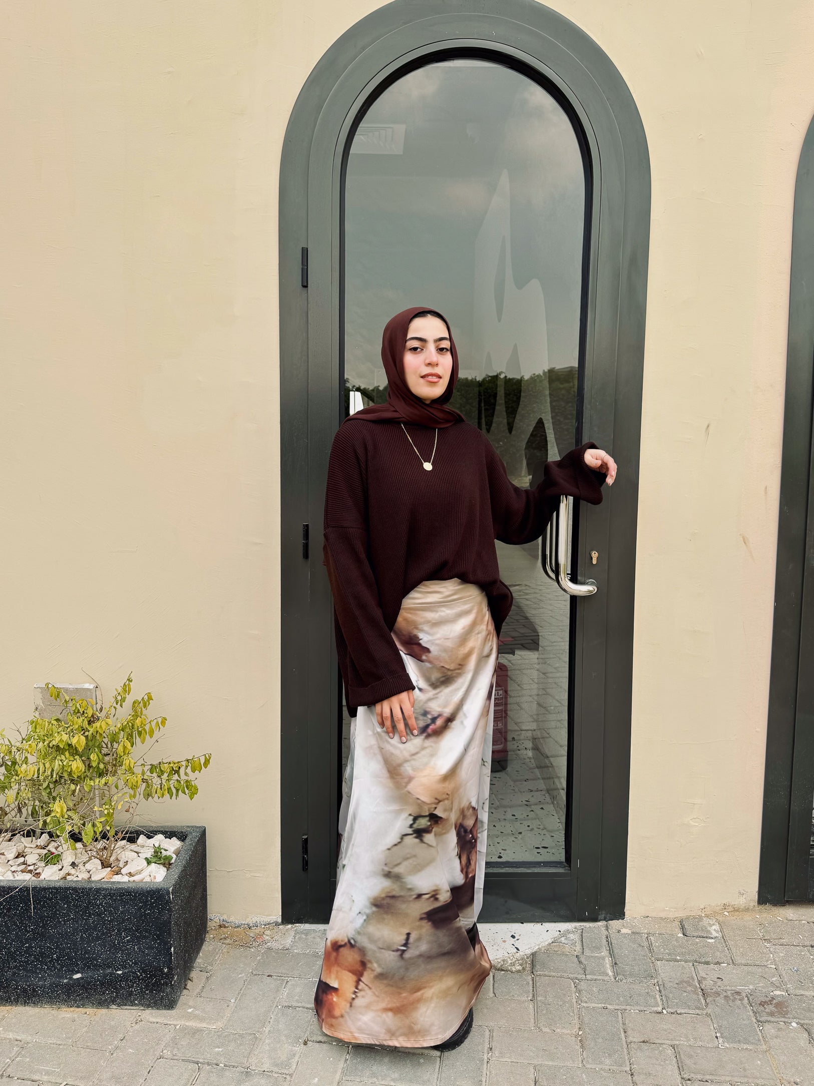 Brown Crewneck Pullover