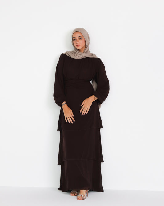 Ruffle Chiffon Dress