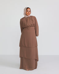 Ruffle Chiffon Dress