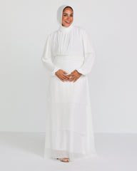 Ruffle Chiffon Dress