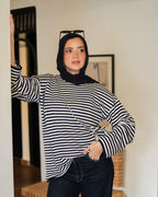 Retro stripe T shirt