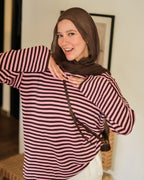 Retro stripe T shirt