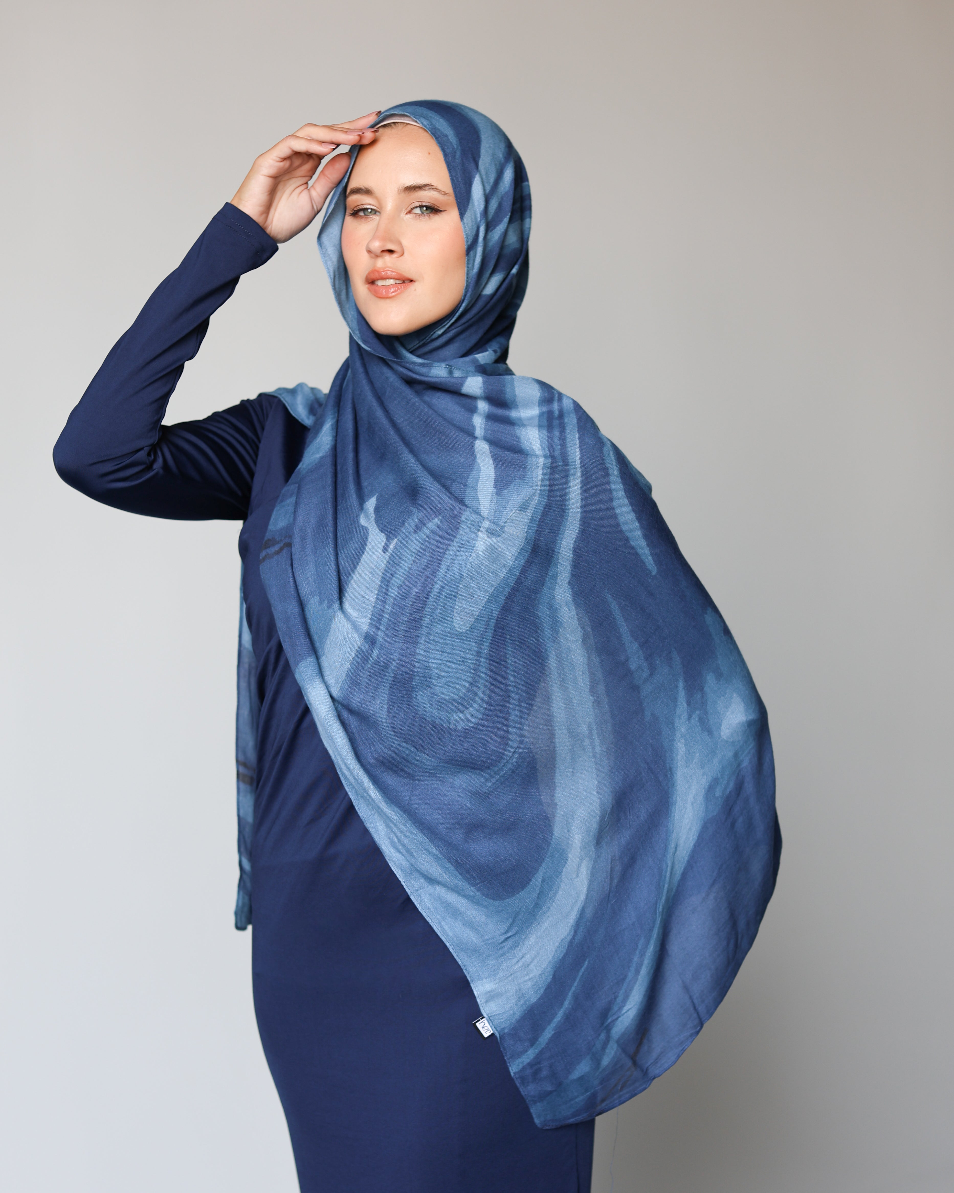 Blue Mirage Premium Modal Scarf