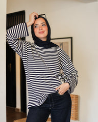 Retro stripe T shirt