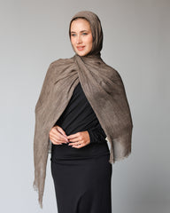 Her Thai Line Scarf- Dark Beige