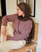 Retro stripe T shirt