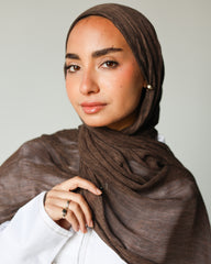 Her Thai Line Scarf- Brown