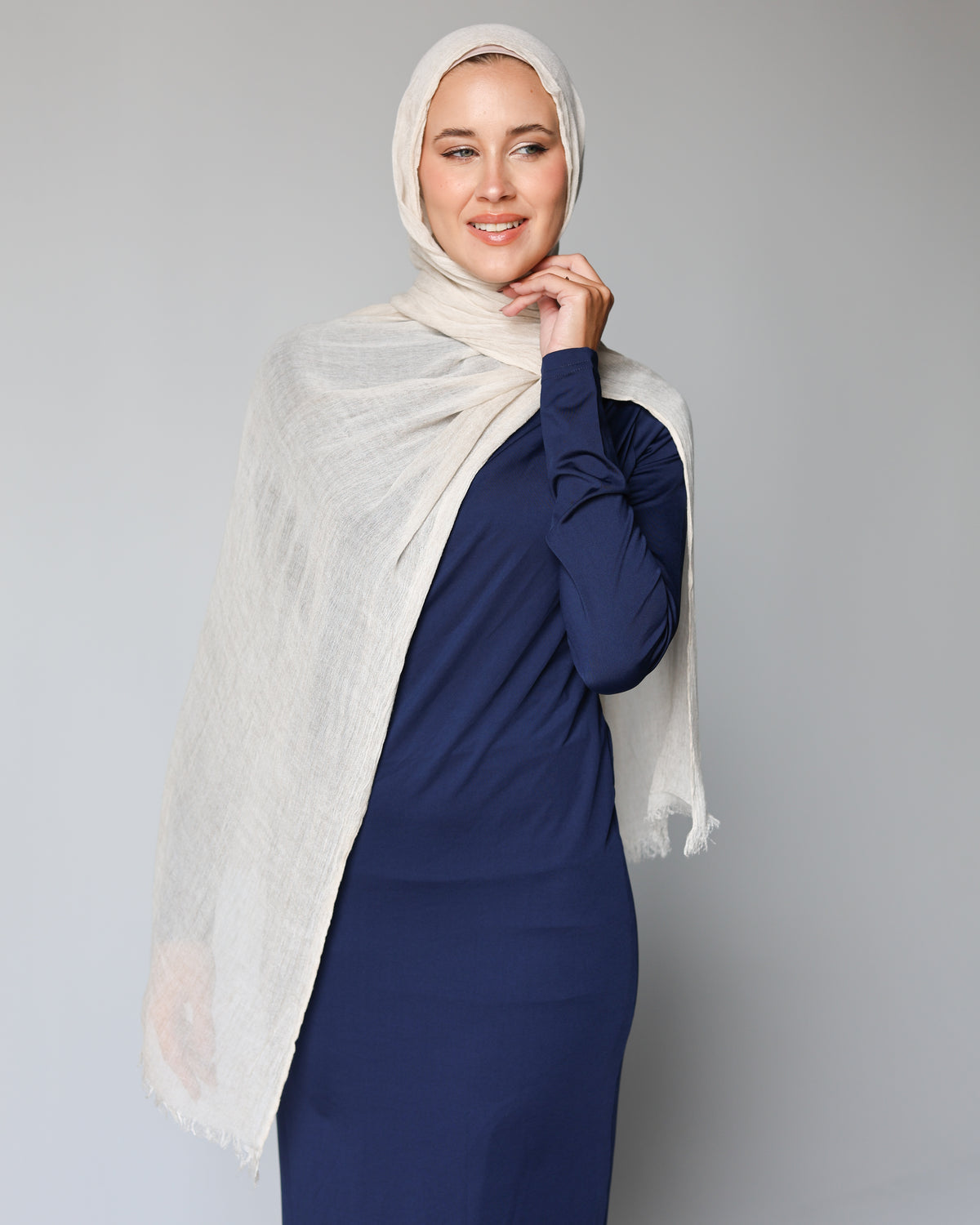 Her Thai Line scarf - Light Beige