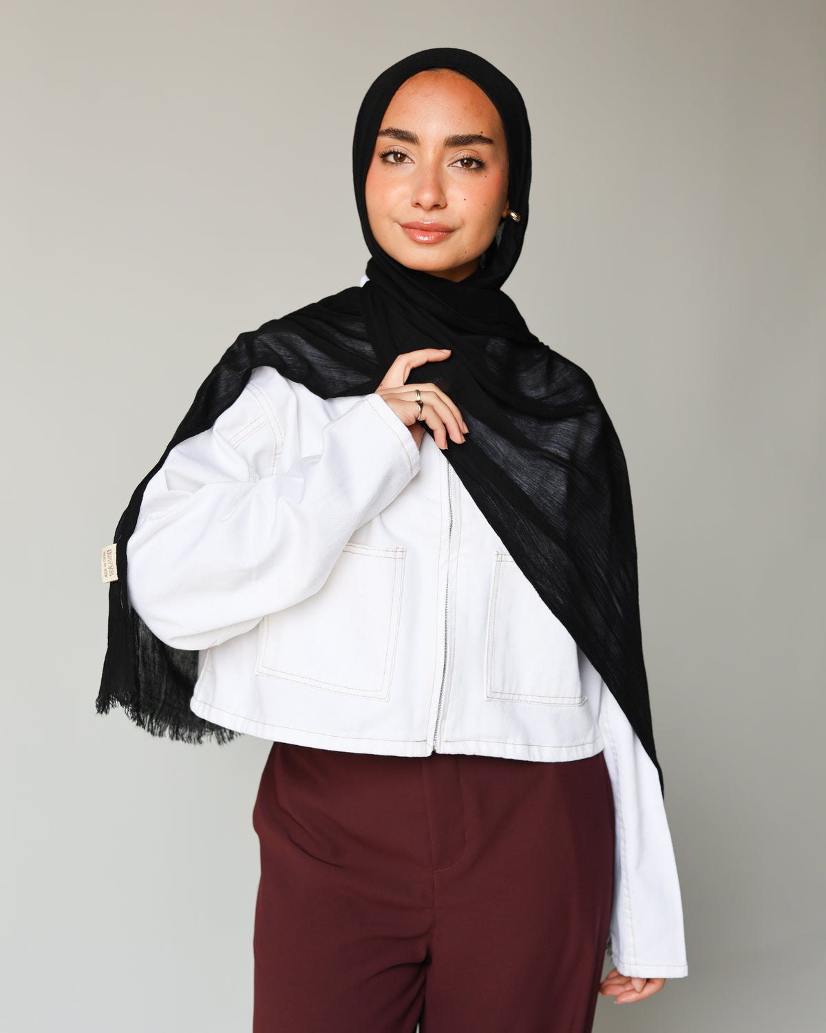 Her Thai Line scarf - Black