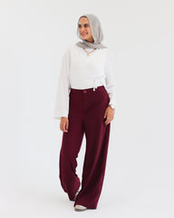 Modest Chic Wide-Leg Pants